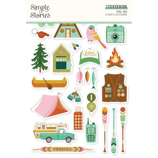 Picture of Simple Stories Μπλοκ Αυτοκόλλητων - Trail Mix, 439τεμ.