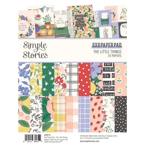 Picture of Simple Stories Μπλοκ Scrapbooking Διπλής Όψης 6"X8" - The Little Things
