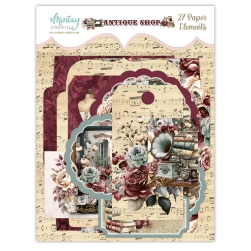Picture of Mintay Papers Decorative Elements Antique Shop – Διακοσμητικά Στοιχεία Scrapbooking, 27τεμ.