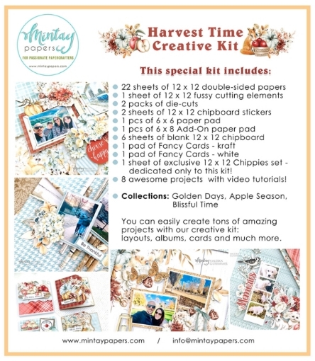 Picture of Mintay Papers Creative Kit – Class In a Box “Harvest Time”, 32 τεμ
