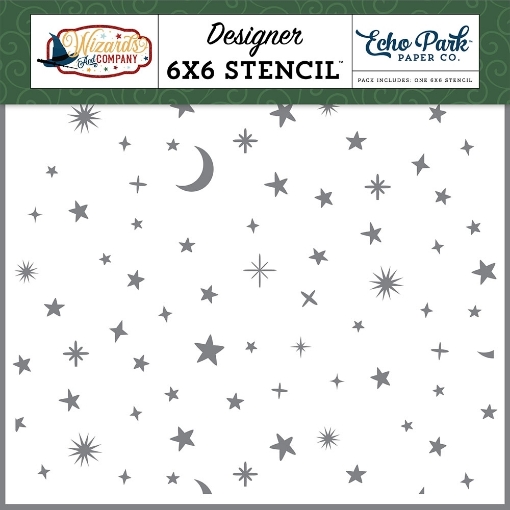 Picture of Echo Park Στένσιλ 6"x6" - Wizards and Company, Magical Night Sky