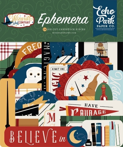 Picture of Echo Park Διακοσμητικά Cardstock Εφέμερα - Wizards and Company, 34τεμ.