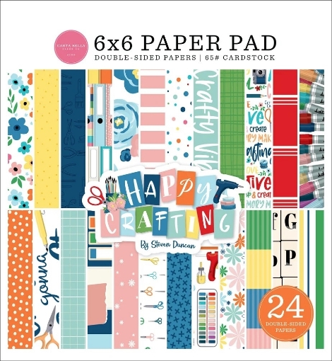 Picture of Carta Bella Μπλοκ Scrapbooking Διπλής Όψης 6"X6" - Happy Crafting