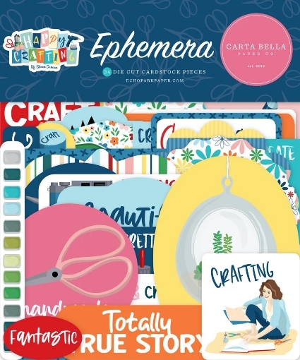 Picture of Carta Bella Διακοσμητικά Cardstock Εφέμερα - Happy Crafting, 34τεμ.