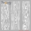 Picture of Pronty Crafts Wood Boards | Στένσιλ Φόντου 6" x 6" με Ξύλινες Σανίδες