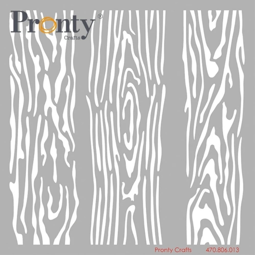 Picture of Pronty Crafts Wood Boards | Στένσιλ Φόντου 6" x 6" με Ξύλινες Σανίδες