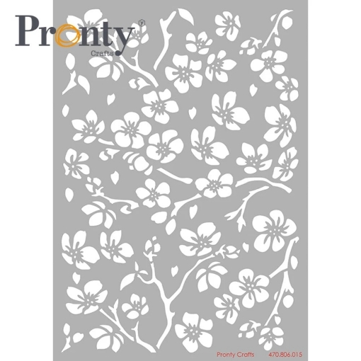 Picture of Pronty Crafts Cherry Blossom | Στένσιλ Φόντου A5 με Άνθη Κερασιάς 