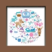 Picture of Doodlebug Design Shadow Box Insert Kit Για 3D Διακοσμητικό - Winter Wonderland