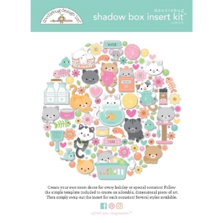 Picture of Doodlebug Design Shadow Box Insert Kit | Pretty Kitty