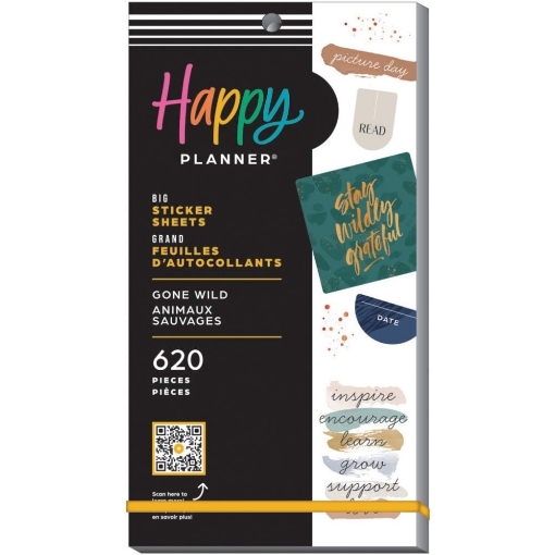 Picture of Happy Planner Sticker Value Pack Μπλοκ με Αυτοκόλλητα - Gone Wild Big, 620τεμ.