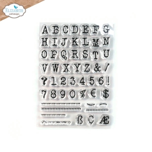 Picture of Elizabeth Craft Designs Διάφανες Σφραγίδες 4"x6" - Art Journal Specials, Alphabet Stamps, 53τεμ