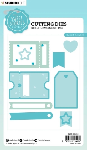 Picture of Studio Light Sweet Stories Μήτρες Κοπής - Tickets & Labels, 18τεμ.