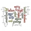 Picture of Sizzix Thinlits Dies By Tim Holtz Μήτρες Κοπής - Holiday Words: Script, 17τεμ.