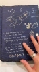 Picture of Lamali Liasse Handmade Cotton Rag Art Journal | Χειροποίητο Art Journal 100% Βαμβάκι 120gsm - Indigo Night, 18 x 24 cm