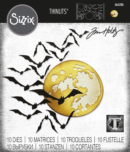 Picture of Sizzix Thinlits Dies By Tim Holtz Μήτρες Κοπής - Moonlight, 10τεμ.