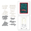 Picture of Spellbinders Glimmer Hot Foil Plate & Dies  - Σετ με Μήτρες Κοπής και Χρυσοτυπίας - A Merry Little Christmas, Sentiments, 14τεμ.