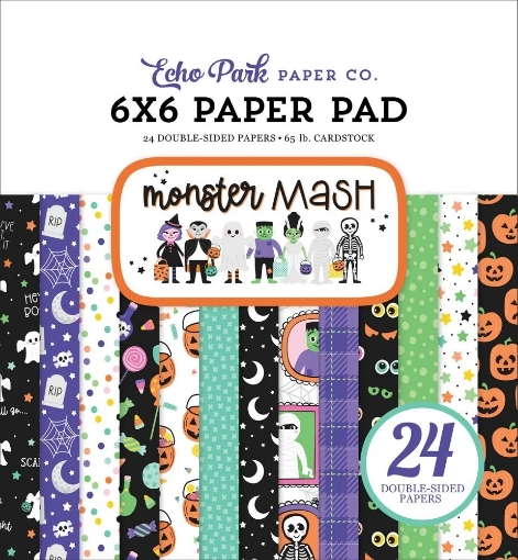 Picture of Echo Park Μπλοκ Scrapbooking Διπλής Όψης 6"X6" - Monster Mash