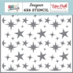 Picture of Echo Park Στένσιλ 6"x6" - Happy Holidays, What Fun Stars