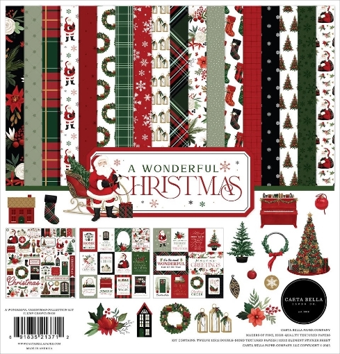 Picture of Carta Bella Συλλογή Χαρτιών Scrapbooking Διπλής Όψης 12"X12" - A Wonderful Christmas