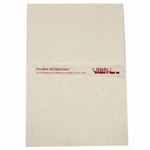 Picture of Lamali Lokta Χειροποίητο Χαρτί A4 120gsm | Χαρτί Νεπάλ με Ματ Φινίρισμα - Natural, 10 τεμ.