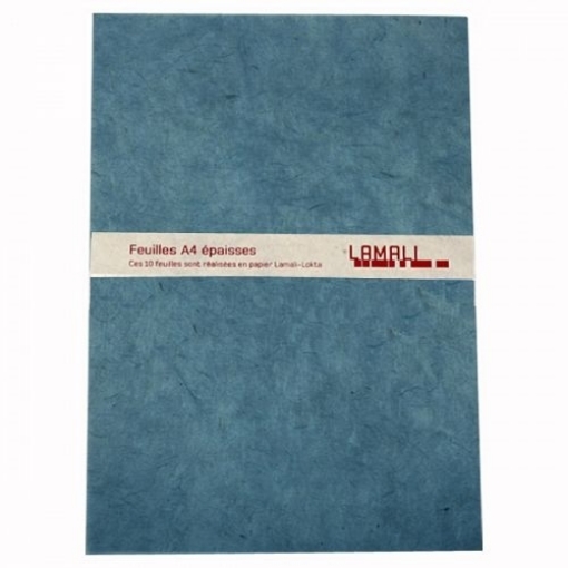 Picture of Lamali Lokta Χειροποίητο Χαρτί 100% Βαμβάκι Α4 - Blue, 10τεμ.