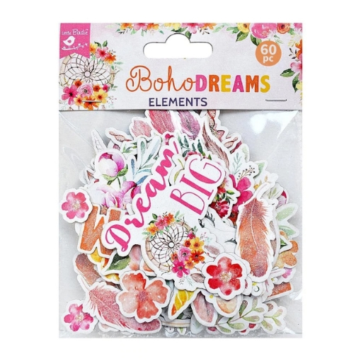 Picture of Little Birdie Ephemera Boho Dreams, 60τεμ.