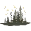 Picture of Sizzix Thinlits Dies By Tim Holtz Μήτρες Κοπής - Christmas, Forest Shadows, 3τεμ.