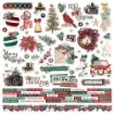 Picture of Simple Stories Συλλογή Χαρτιών Scrapbooking Διπλής Όψης 12"X12" - Simple Vintage 'Tis The Season