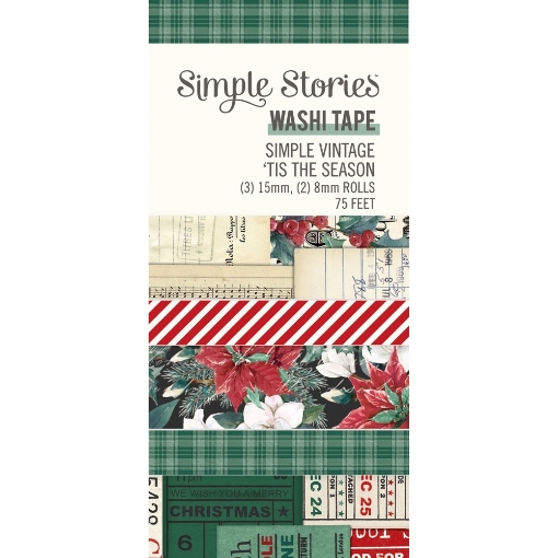 Picture of Simple Stories Διακοσμητικές Ταινίες - Simple Vintage Tis The Season, 5τεμ.