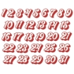 Picture of Simple Stories Number Bits Διακοσμητικά Die-Cuts - Boho Christmas, Number Bits, 31τεμ.