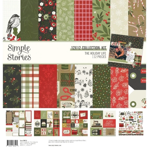 Picture of Simple Stories Συλλογή Χαρτιών Scrapbooking Διπλής Όψης 12"X12" - The Holiday Life