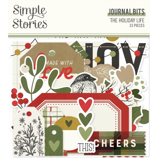 Picture of Simple Stories Διακοσμητικά Εφήμερα Journal Bits & Pieces - The Holiday Life, 33τεμ.