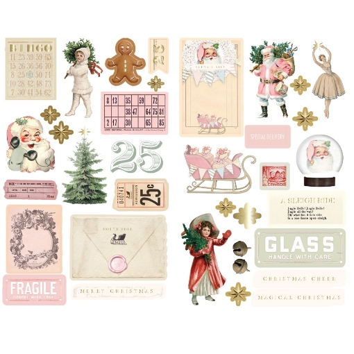 Picture of Prima Marketing Chipboard Αυτοκόλλητα - Christmas Market, 35τεμ.