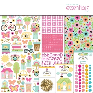 Picture of Doodlebug Design Essentials Kit | Βασικό Κιτ Scrapbooking 12" x 12" – Hello Again