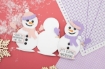 Picture of Crafter's Companion Gemini Shaped Card Base Σετ Σφραγίδες και Μήτρες Κοπής -  Cheerful Snowman, 41τεμ.