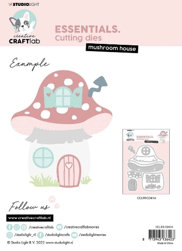 Picture of Studio Light Creative Craftlab Μήτρες Κοπής - Mushroom House, 10τεμ.