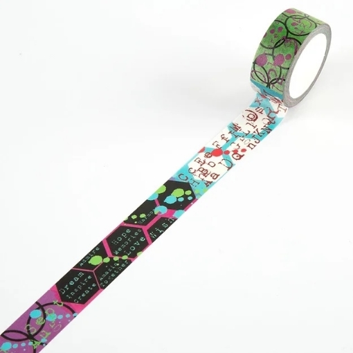 Picture of Aall and Create Washi Tape Διακοσμητική Ταινία - #50, Neon Dreams