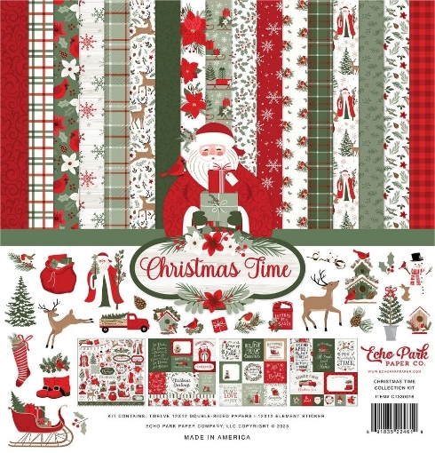Picture of Echo Park Συλλογή Χαρτιών Scrapbooking Διπλής Όψης 12"X12" - Christmas Time
