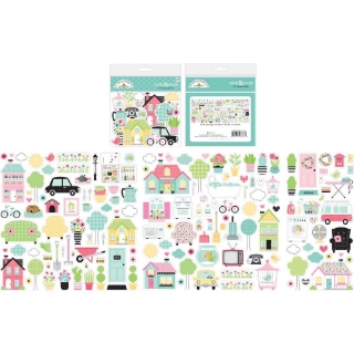 Picture of Doodlebug Odds & Ends | Διακοσμητικά Εφήμερα Die-Cuts My Happy Place, 160τεμ.