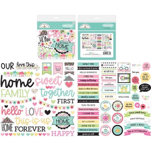 Picture of Doodlebug Design Διακοσμητικά Εφήμερα - My Happy Place Chit Chat, 89τεμ.