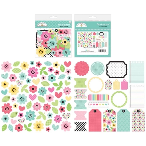 Picture of Doodlebug Design Διακοσμητικά Εφήμερα - My Happy Place Bits & Pieces, 95τεμ.