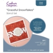 Picture of Crafter's Companion Stencil Set | Σετ Στενσιλς Graceful Snowflakes, 3 τεμ.