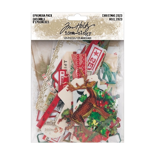 Picture of Tim Holtz Idea-Ology Διακοσμητικά Εφήμερα - Christmas 2023, 129τεμ.