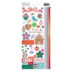 Picture of American Crafts Paige Evans Cardstock Αυτοκόλλητα με Red Foil - Sugarplum Wishes, 81τεμ.