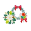 Picture of American Crafts Paige Evans Διακοσμητικά Εφήμερα - Sugarplum Wishes, Floral With Silver Glitter, 40τεμ.