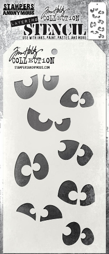 Picture of Stampers Anonymous Tim Holtz Layering Stencil 4"x8.5" | Στένσιλ – Peekaboo 