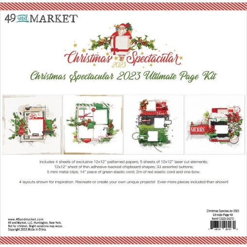 Picture of 49 & Market Christmas Spectacular Ultimate Scrapbooking Page Kit Για Δημιουργία Layouts, 51τεμ.