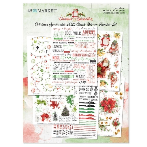 Picture of 49 & Market Rub-Ons Christmas Spectacular Φύλλα Μεταφοράς Εικόνας 15 x 20 cm - Classic, 6τεμ