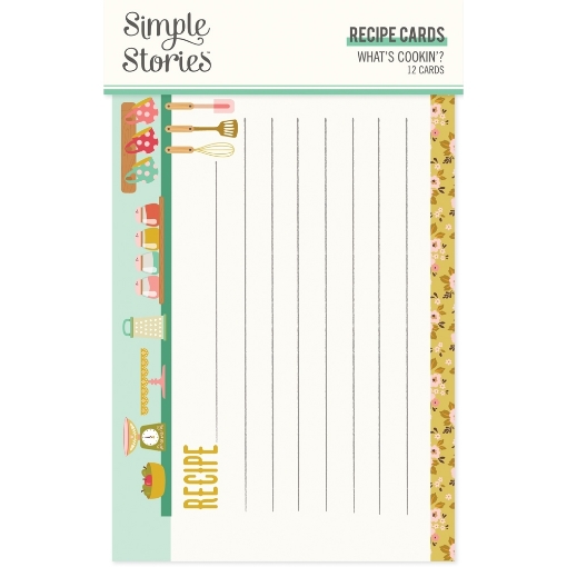 Picture of Simple Stories Recipe Cards - Κάρτες Συνταγών - What's Cookin'?, 12τεμ.