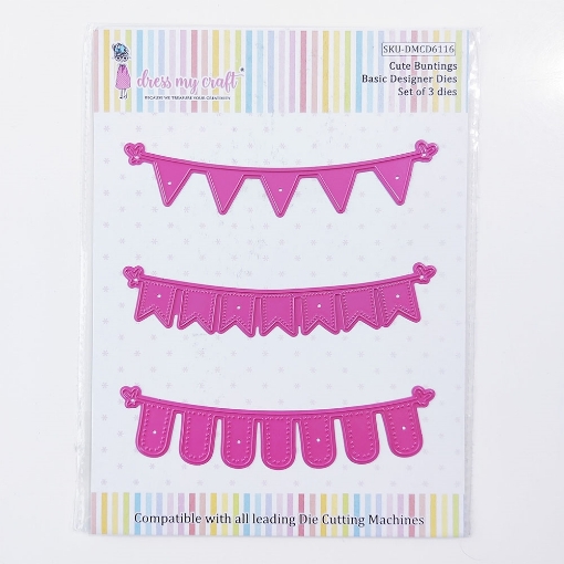 Picture of Dress My Craft Basic Μήτρες Κοπής - Cute Buntings, 3τεμ.